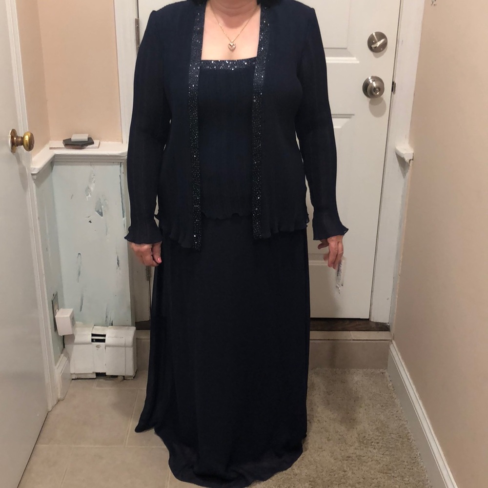 NWT formal navy gown
